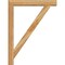Ekena Millwork Traditional Block Rough Sawn Bracket w/ Offset Brace, Western Red Cedar, 6"W x 36"D x 48"H BKT0604X36X48TRA05RWR - alternate 2